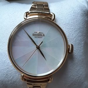 Shinola Mother of Pearl Gold Woman's Limited Edition